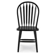 International Concepts Windsor Solid Wood Arrowback Chair in Black