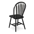 International Concepts Windsor Solid Wood Arrowback Chair in Black