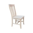 International Concepts Set of 2 Weston Solid Wood Chairs in Unfinished