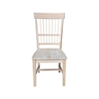 International Concepts Set of Two Solid Wood Clayton Chairs in Unfinished