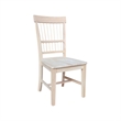 International Concepts Set of Two Solid Wood Clayton Chairs in Unfinished