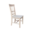International Concepts Set of Two Solid Wood Clayton Chairs in Unfinished