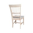 International Concepts Set of Two Solid Wood Clayton Chairs in Unfinished