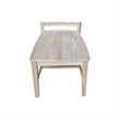 International Concepts Set of Two Solid Wood Clayton Chairs in Unfinished
