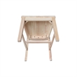 International Concepts Set of Two Solid Wood Clayton Chairs in Unfinished