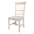 International Concepts Set of Two Solid Wood Clayton Chairs in Unfinished