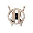 Sara Soild Wood Counter Height Stool with Swivel Seat in Unfinished