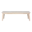 International Concepts Boulder Solid Wood Bench in Unfinished