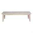 International Concepts Boulder Solid Wood Bench in Unfinished