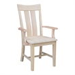Vista Solid Wood Desk with 2 Drawers and Chair in Unfinished