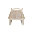 International Concepts Milano Solid Wood Counterheight Stool - 24