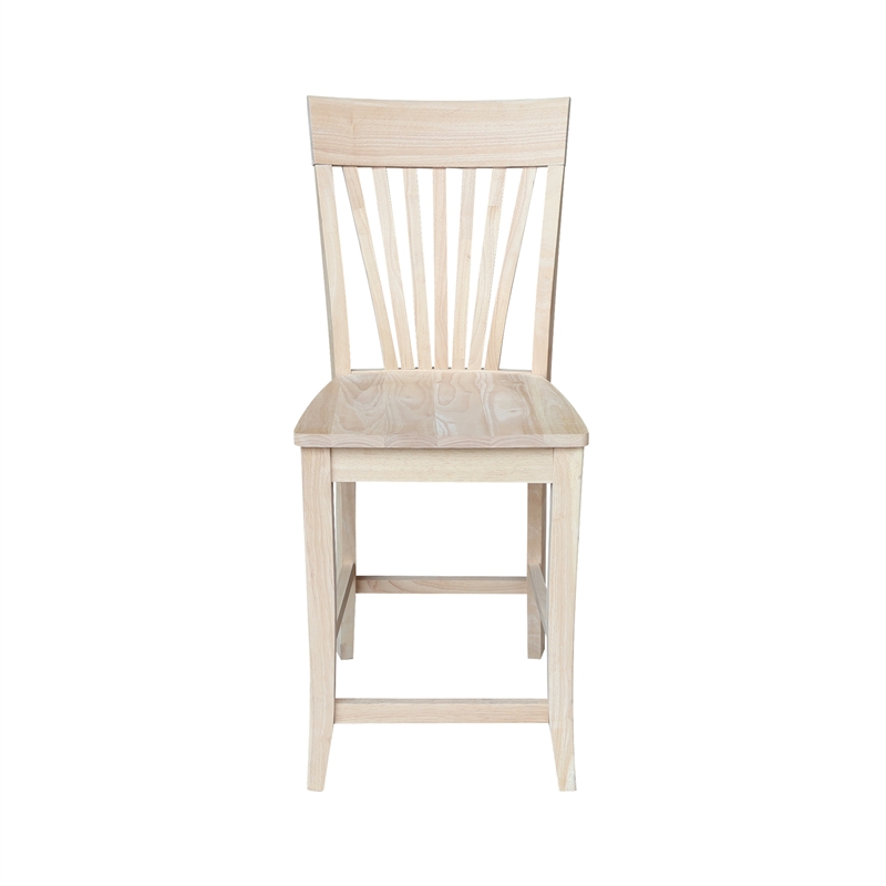 International Concepts Amanda Solid Wood Counterheight Stool - 24