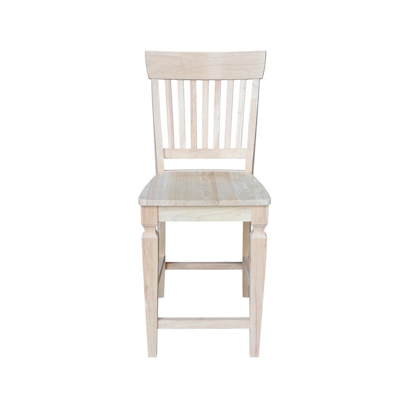 International Concepts Vista Solid Wood Counterheight Stool - 24