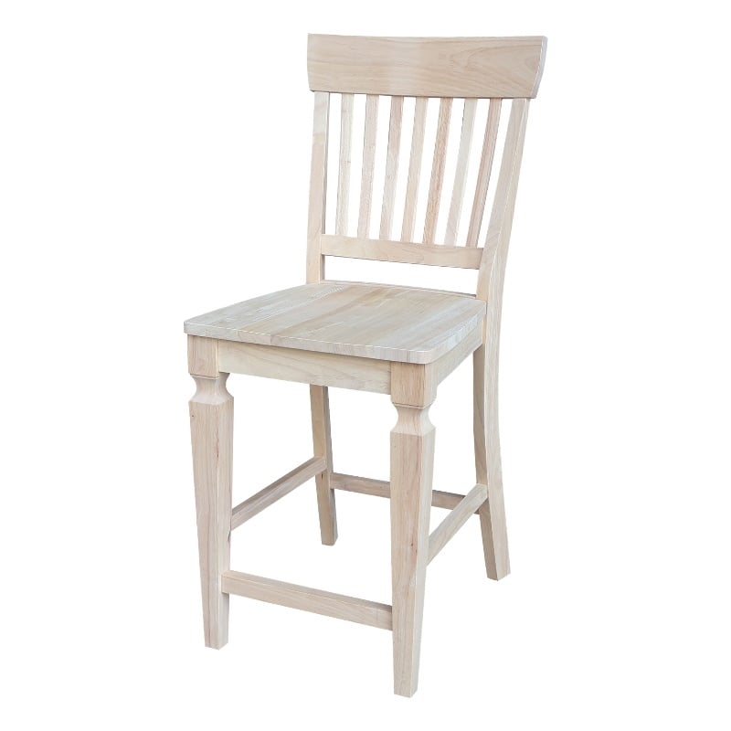 International Concepts Vista Solid Wood Counterheight Stool - 24