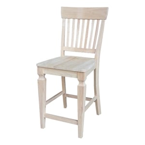 International Concepts Vista Solid Wood Counterheight Stool - 24&quot Seat Height