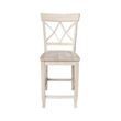 International Concepts Lacy Soild Wood Counterheight Stool - 24