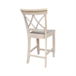 International Concepts Lacy Soild Wood Counterheight Stool - 24