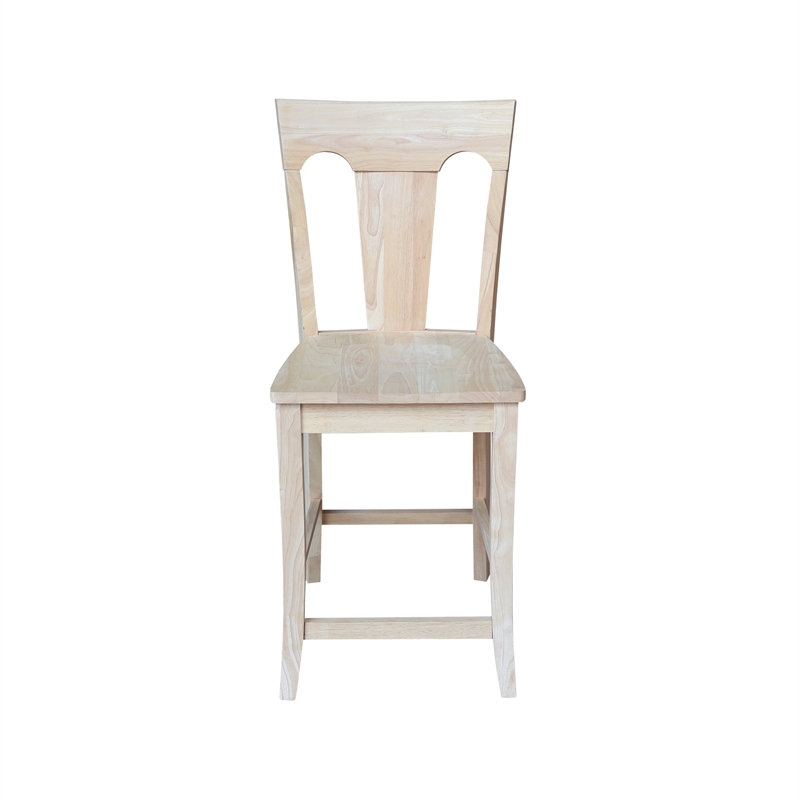 International Concepts Elle Soild Wood Counterheight Stool - 24