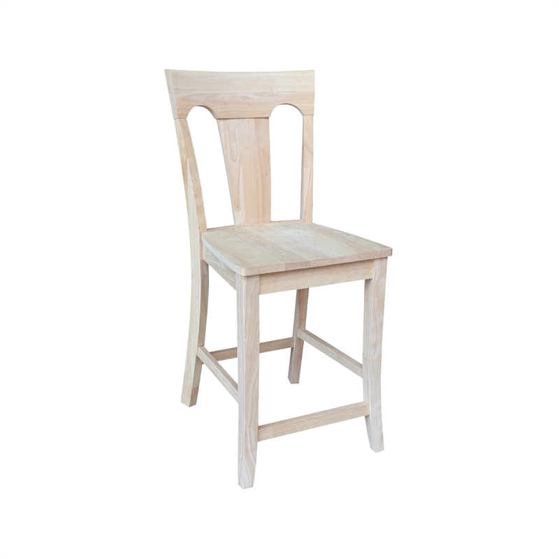 International Concepts Elle Soild Wood Counterheight Stool - 24