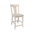 International Concepts Elle Soild Wood Counterheight Stool - 24