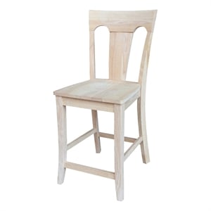 International Concepts Elle Soild Wood Counterheight Stool - 24&quot Seat Height