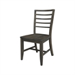 Set of Two Solid Wood Soma Ladder Back Dining Chairs in Coal