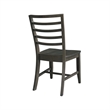Set of Two Solid Wood Soma Ladder Back Dining Chairs in Coal