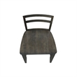 Set of Two Solid Wood Soma Ladder Back Dining Chairs in Coal