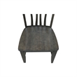 International Concepts Set of Two Solid Wood Soma Fan Back Dining Chairs in Coal
