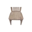 International Concepts Set of Two Solid Wood Soma Mission Dining Chairs in Flax