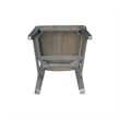International Concepts Set of Two Solid Wood Soma Mission Dining Chairs in Coal