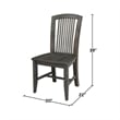 International Concepts Set of Two Solid Wood Soma Mission Dining Chairs in Coal