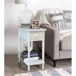 International Concepts Solid Wood Narrow Side Table in White