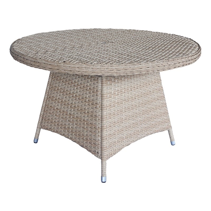 International Concepts Outdoor Aluminum Wicker Patio Dining Table - Natural