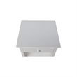 International Concepts Solid Wood Nightstand with 1 Drawer in White