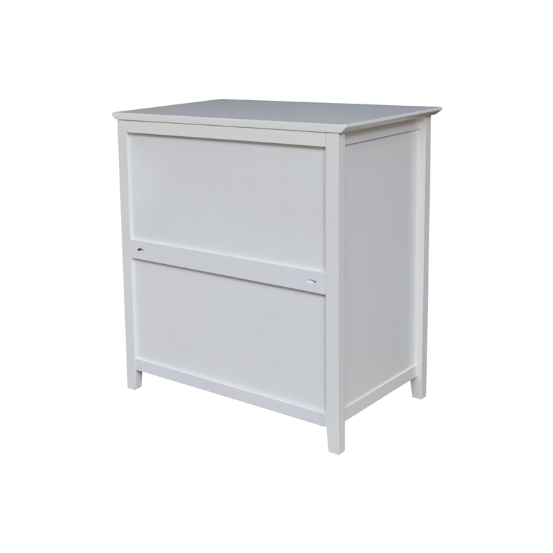 International Concepts Solid Wood Bedroom Dresser/Chest with 3 Drawers in White