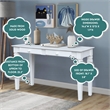 International Concepts Wood Java Console Table with 2 Drawers