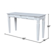 International Concepts Wood Java Console Table with 2 Drawers