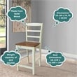 International Concepts Madrid Counter Height Dining Stool - 24