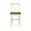 International Concepts X-Back Counter Height Dining Stool 24 Inch Seat Height