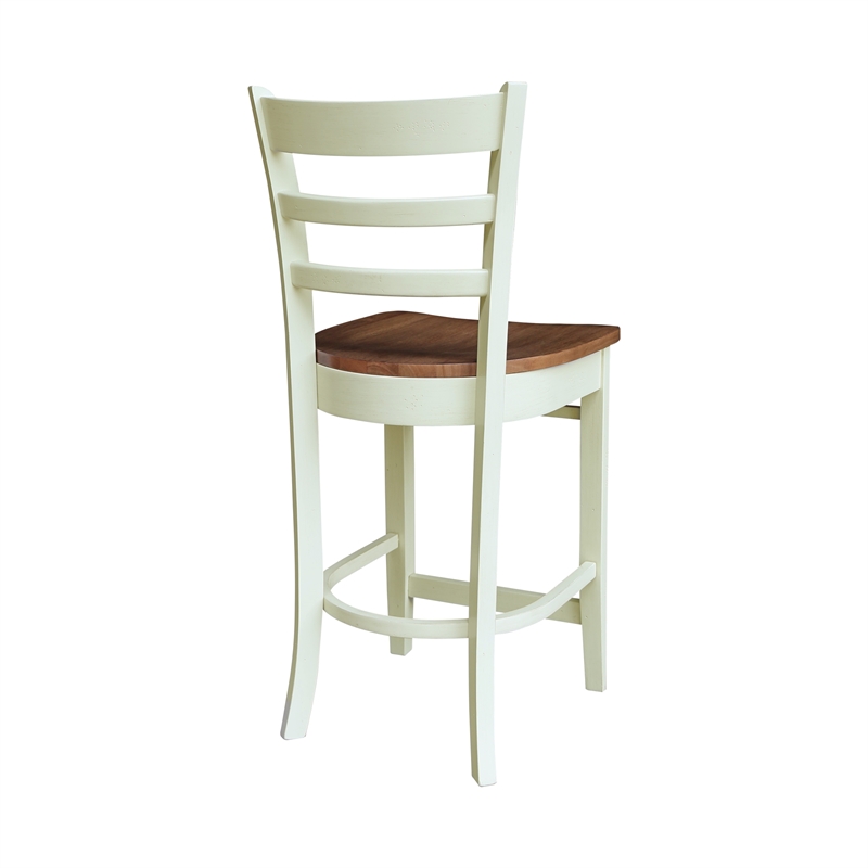 International Concepts Emily Counter Height Dining Stool 24 Inch Seat Height