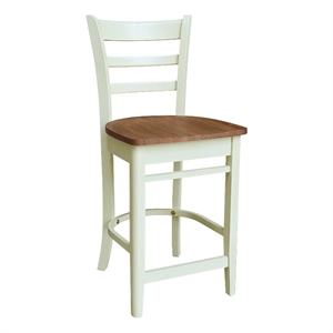 International Concepts Emily Counter Height Dining Stool 24 Inch Seat Height