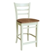 International Concepts Emily Counter Height Dining Stool 24 Inch Seat Height