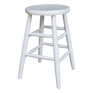 International Concepts Scooped Seat Dining Stool 24 Inch Seat Height
