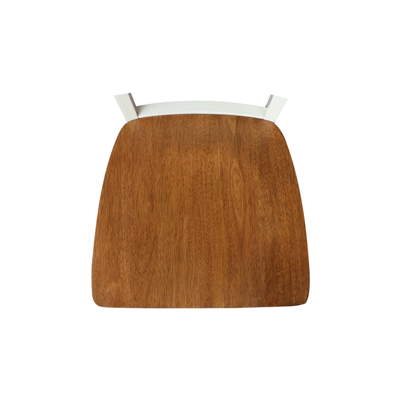 International Concepts Set of Two SplatBack Dining Chairs Hickory and Shell