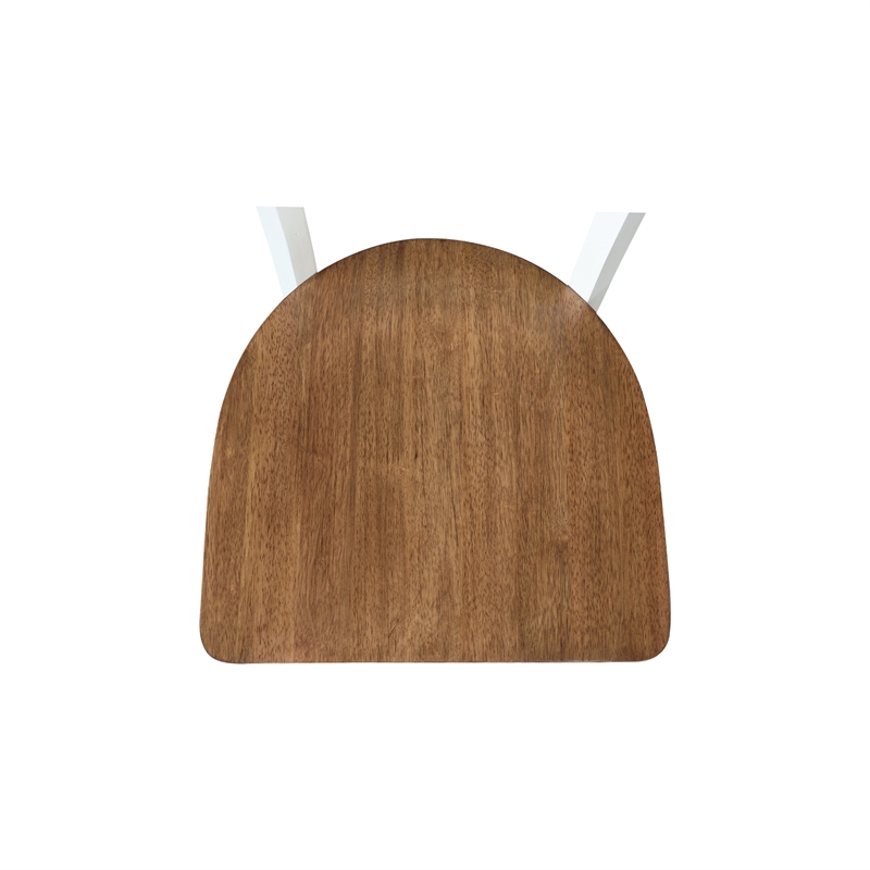 International Concepts Set of Two Emily Side Chairs Hickory and Shell
