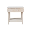International Concepts Solid Wood Square Drop Leaf Side Table Unfinished