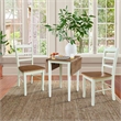 Small Dual Drop Leaf Dining Table with 2 Madrid LadderBack Chairs   Multi Color