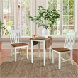 Small Dual Drop Leaf Table with Two Chairs - 3 Piece Set - Multi-Color