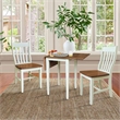 Small Dual Drop Leaf Table with Two Chairs - 3 Piece Set - Multi-Color